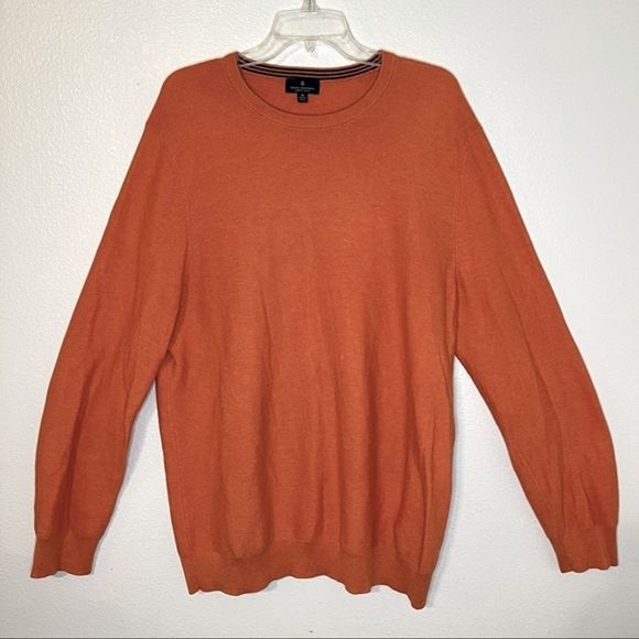 Brooks Brother Crew Neck Orange Sweater Size: XL - Picture 1 of 6